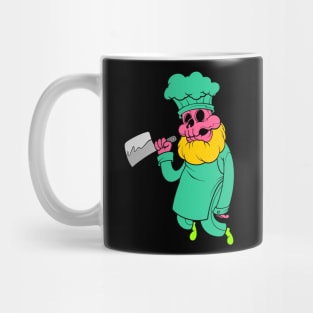 skull chef cartoon Mug